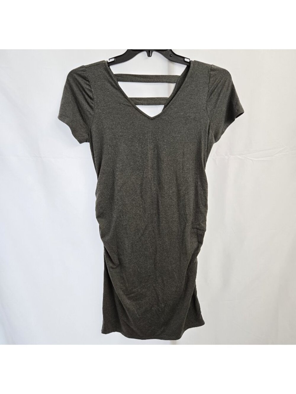 Full Moon Maternity Women's Dress Size Medium Gray Stretch Comfort
